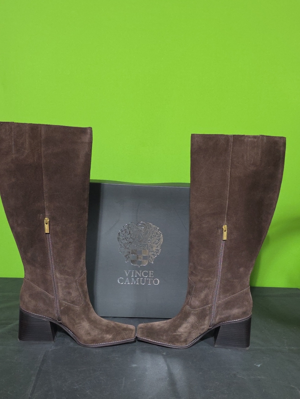 Vince Camuto  Suede Wide Calf Tall Shaft Boots - VC  Sangeti SIZE 11M